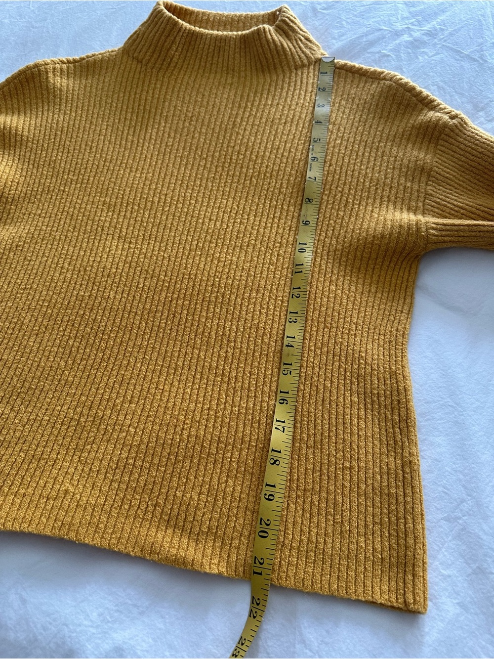 BP Nordstrom Ribbed mock sweater in mustard size medium - Picture 8 of 12
